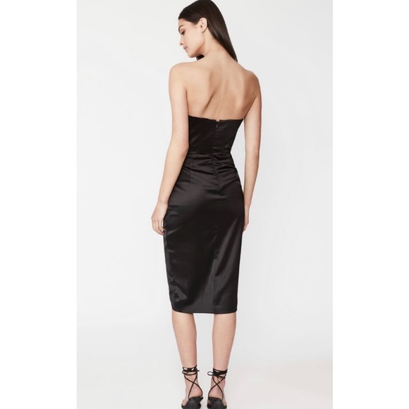 Bardot JAMILA CORSET DRESS IN BLACK SIZE MEDIUM - Picture 4 of 9